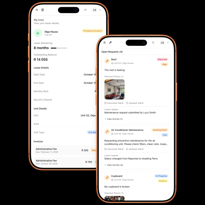 Tenant Portal Preview (Light)